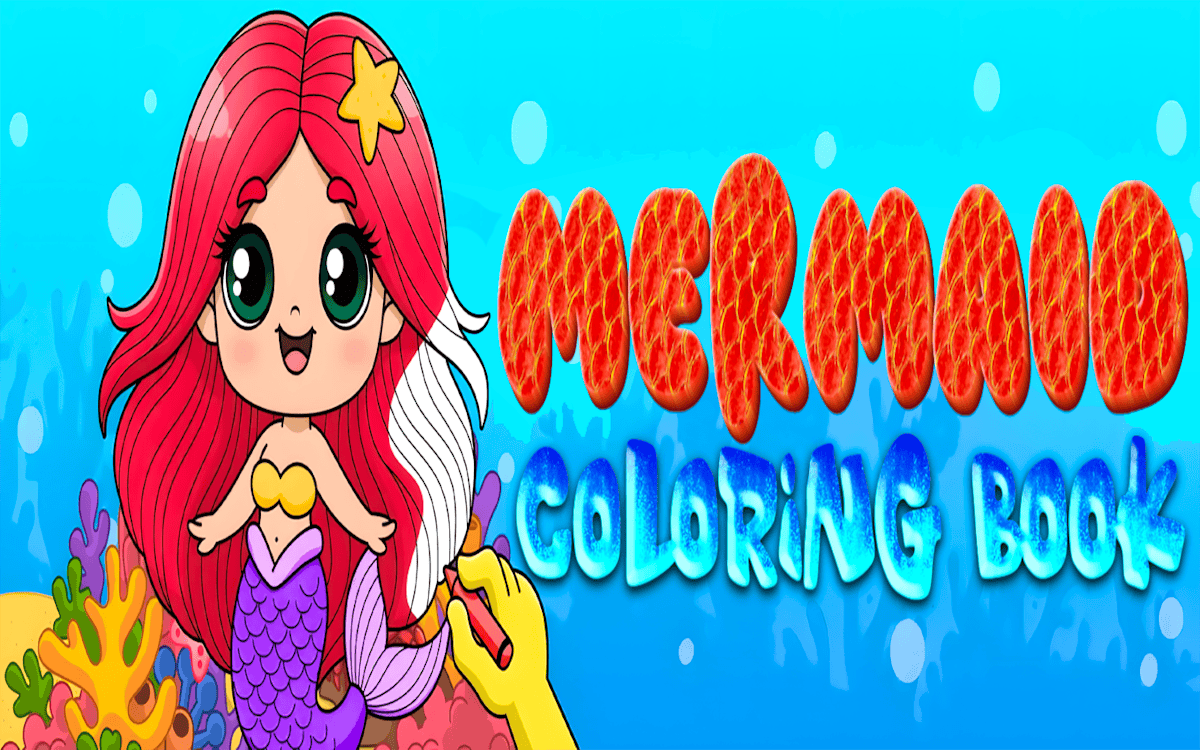 Mermaid Coloring Book - Family Games game screenshot